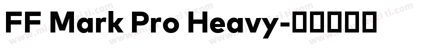 FF Mark Pro Heavy字体转换